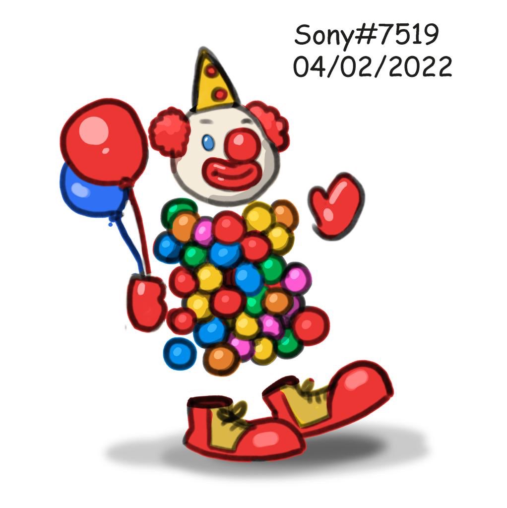 eac750's tweet photo. @Imaginary_Ones Sometimes they say I am a clown so I share you the first IO clown hope you like it and share some fun with me.🤡 
It’s time to have some fun and laugh in the IO discord and share some jokes 😍 Have fun IO fam ❤️ https://t.co/OdVBZyG21d