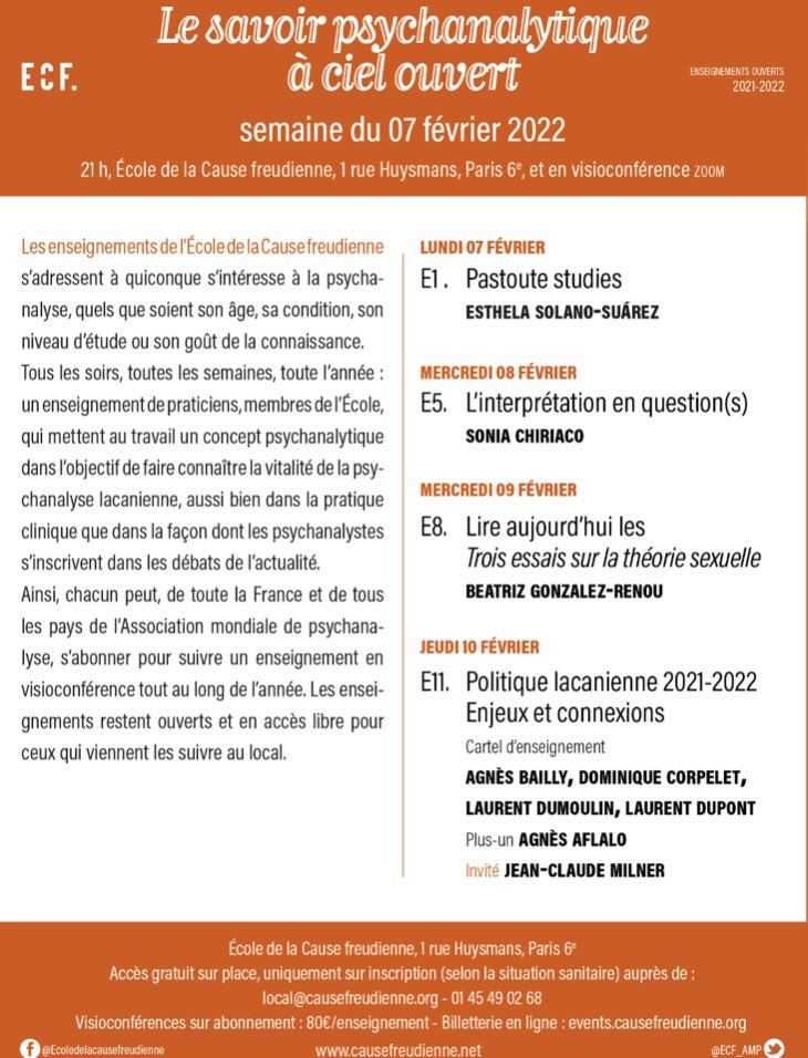 guidelacanienGP's tweet photo. « Pastoute studies » l’enseignement d’Esthela Solano-Suarez, c’est demain à 21h @AmyHornillos #genre #sexe #pastout
⚠️Uniquement par visioconférence⚠️
Pour s’inscrire :
https://t.co/N9iiO06tfr… https://t.co/9vmXnLI0uN