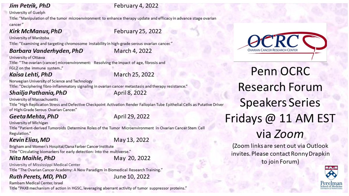 Penn Ovarian Cancer Research Center tweet media