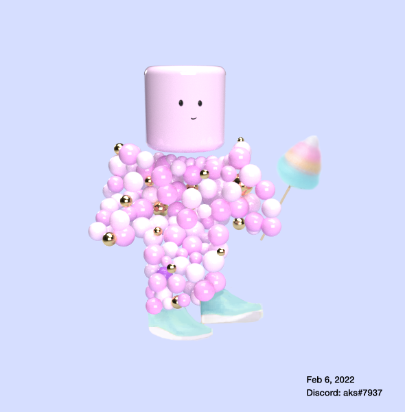 aks_hatt's tweet photo. @Imaginary_Ones I have always had a sweet tooth and marshmallow used to be my favorite candy. 
I had the pleasure of recreating my childhood dream of a walking marshmallow which I had completely forgotten about.
Meet my Imaginary One - Marshy 🤍 https://t.co/ge9M5ELzMx