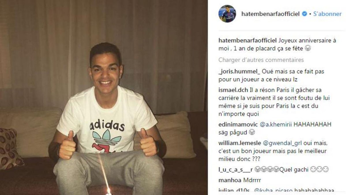 MediaParisien's tweet photo. 😬 Vous vous souvenez de ce post Instagram d’Hatem Ben Arfa ? https://t.co/btS43dyzHb