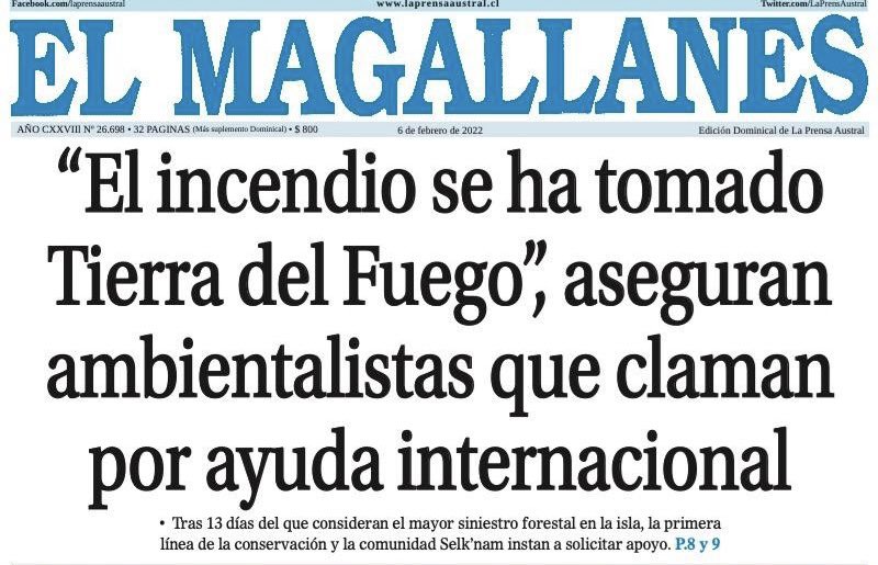 mdaza_abogado's tweet image. La tragedia que vive #TierraDelFuego es doblemente desgarradora: se han quemado más de 1.200 ha de bosque nativo que forman parte de un ecosistema único, además de constatar el abandono del Estado y la invisibilización de los medios respecto a nuestros territorios más aislados