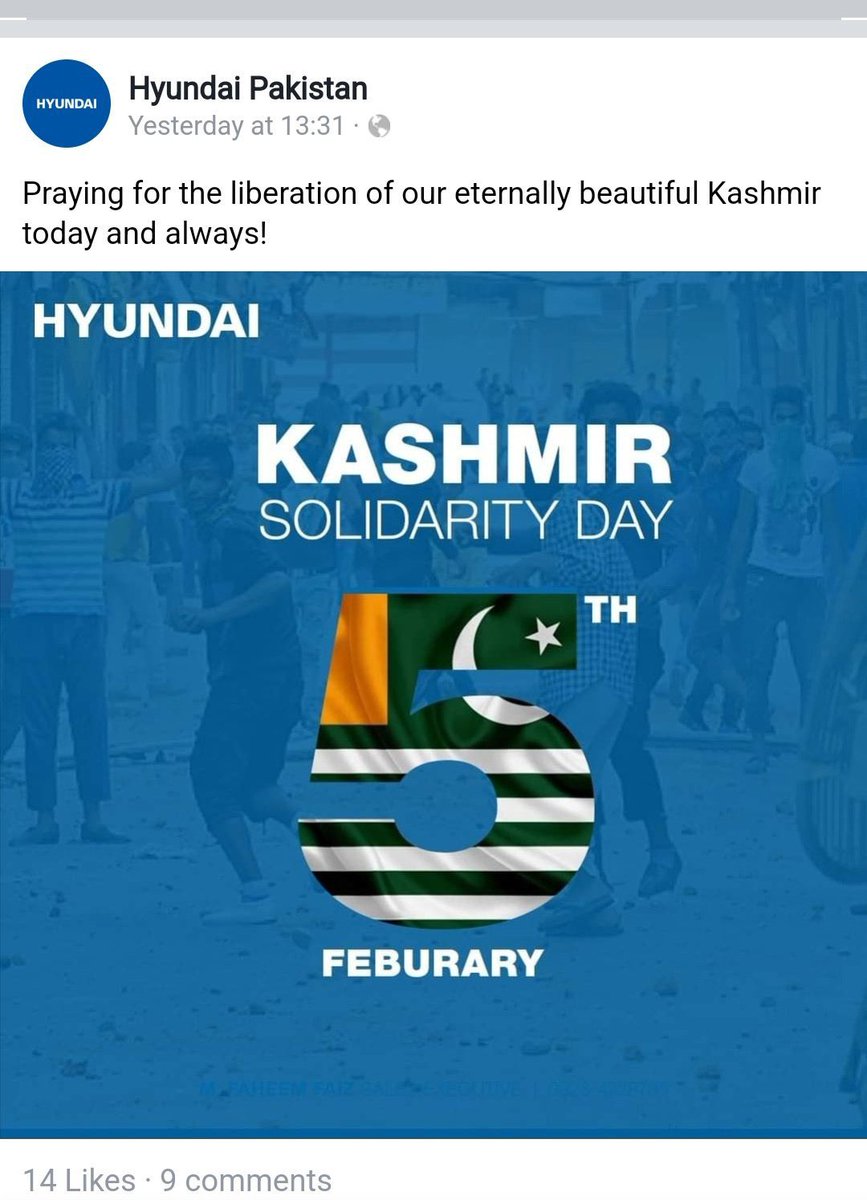Sujoy3176's tweet photo. Let us see tweet from Hyundai India remembering the sacrifice made and is being made by our brave soldiers in Kashmir on the line of duty every day. 
@GDBakshi2 
@HyundaiIndia 
@ARanganathan72 
@Tiny_Dhillon https://t.co/WlkIdum86E