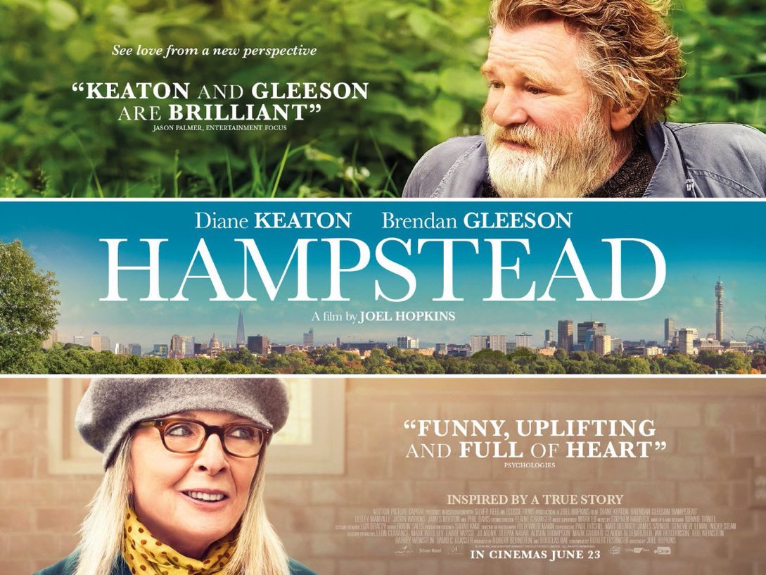 SaveRedlandLibr's tweet photo. 6:55pm TODAY on @Film4
The 2017 #Romantic #Comedy #Drama film🎥 “Hampstead” directed by #JoelHopkins & written by #RobertFestinger and loosely based on a real life story.
🌟#DianeKeaton #BrendanGleeson #LesleyManville #JasonWatkins #JamesNorton #PhilDavis #SimonCallow https://t.co/Qq9wXmT18W