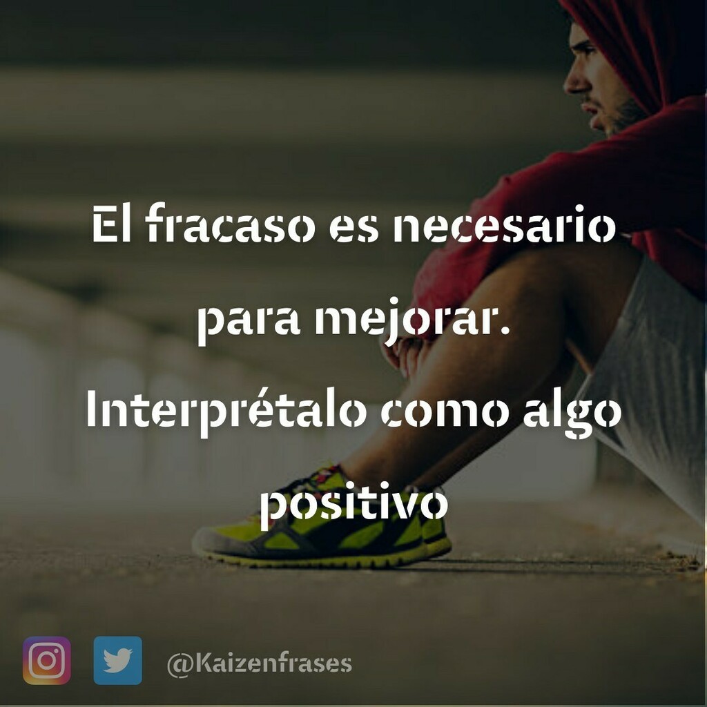 El fracaso es necesario para mejorar. Interprétalo como algo positivo.

#motivacion #superacion #mejorar #productividad #mentalidad #mindset #frasesmotivadoras #reflexiones #actitud #perseverancia #kaizen