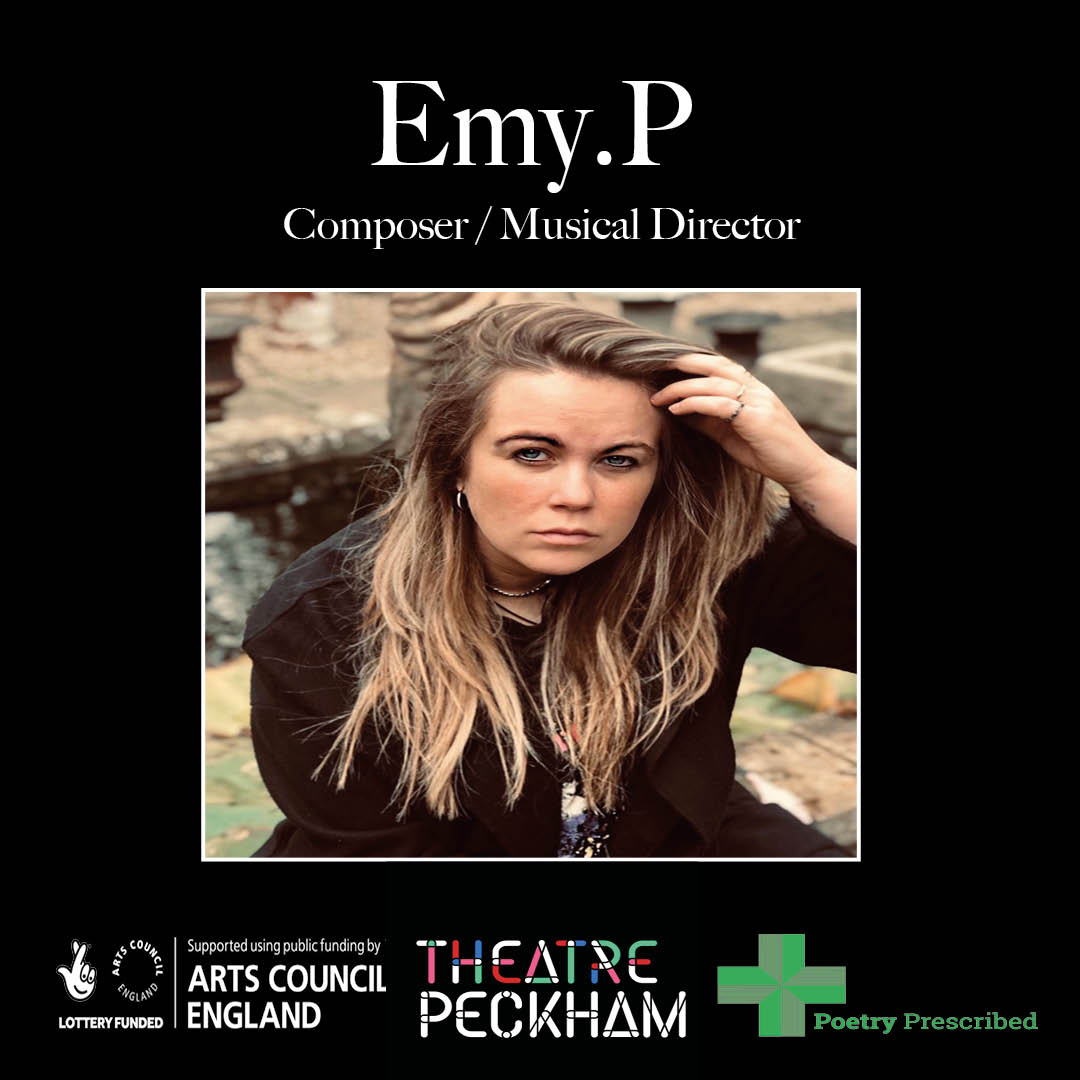 Meet the Production Team!

Emy.P - Composer/Musical Director 

Spoken Word artist, Composer, BBC featured poet and Musician born and raised in Essex. 

Read more about Emy here: mindovermatterldn.com/theatreproduct…

<a href="/emypmate/">EMY.P</a> Insta / Twitter