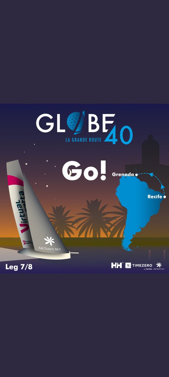 Allez on continue les courses avec le départ de la globe 40 , gogo la team AVR