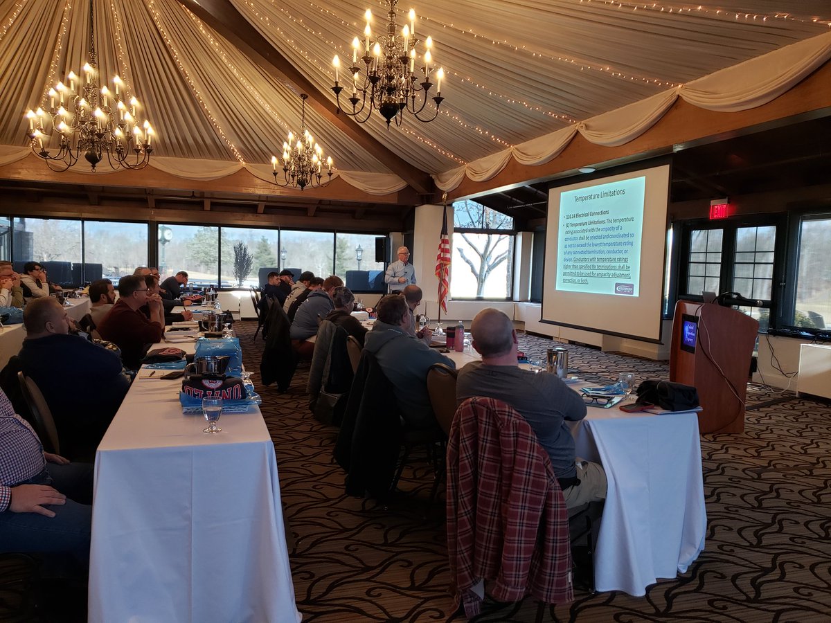 UnitedInspecti2's tweet image. We just want to say thank you to all the electricians & electrical contractors who time out of there weekend to be at our 8 hr seminar! And we also want to thank out code expert Jim Dollard for putting on another great presentation!!
#UnitedInspectectionAgency, #NEC, #CodeUpdate