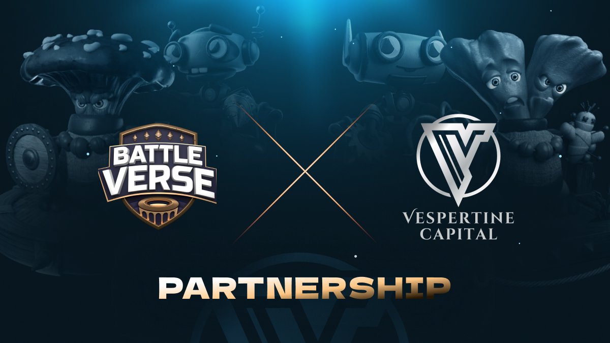BattleVerse_io's tweet photo. We are thrilled to announce @BattleVerse_io and @vespertinecap #partnership!

Vespertine Capital is a Blockchain Advisory, Investment, and Education firm promoting accelerated growth and exposure to the #blockchain #startups! https://t.co/yOIrfPxr35