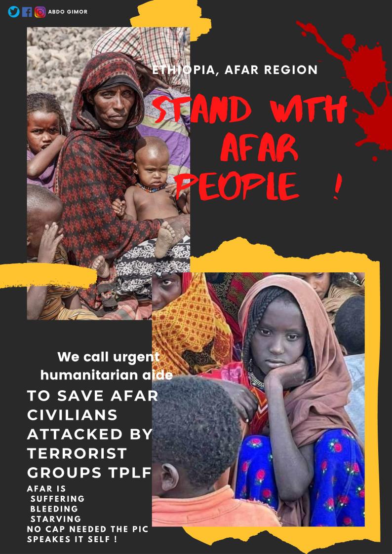 HoumedKadya's tweet photo. #NoMore #AfarGenocide #AfarMassacre @AbiyAhmedAli GoE pratiquent le silence radio, nient la réalité des atrocités du #TPLFisWarCriminal. Les canons tuent, le silence tue #StandWithAfarpeople #DisarmTPLF Où est ENDF? https://t.co/CfOgBiK2GE