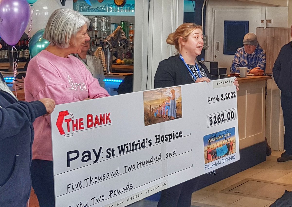 arunwebdesigns's tweet photo. Delighted to say we raised £5,262 for @StWilfridsChi Hospice in #Chichester with our saucy swimmers calendar. Add the money St Wilfs raised selling our calendars in their shop, it comes to a fantastic £5,800. So thankful to be a part of this wonderful local group of #seaswimmers! https://t.co/N4vGFVkGKn