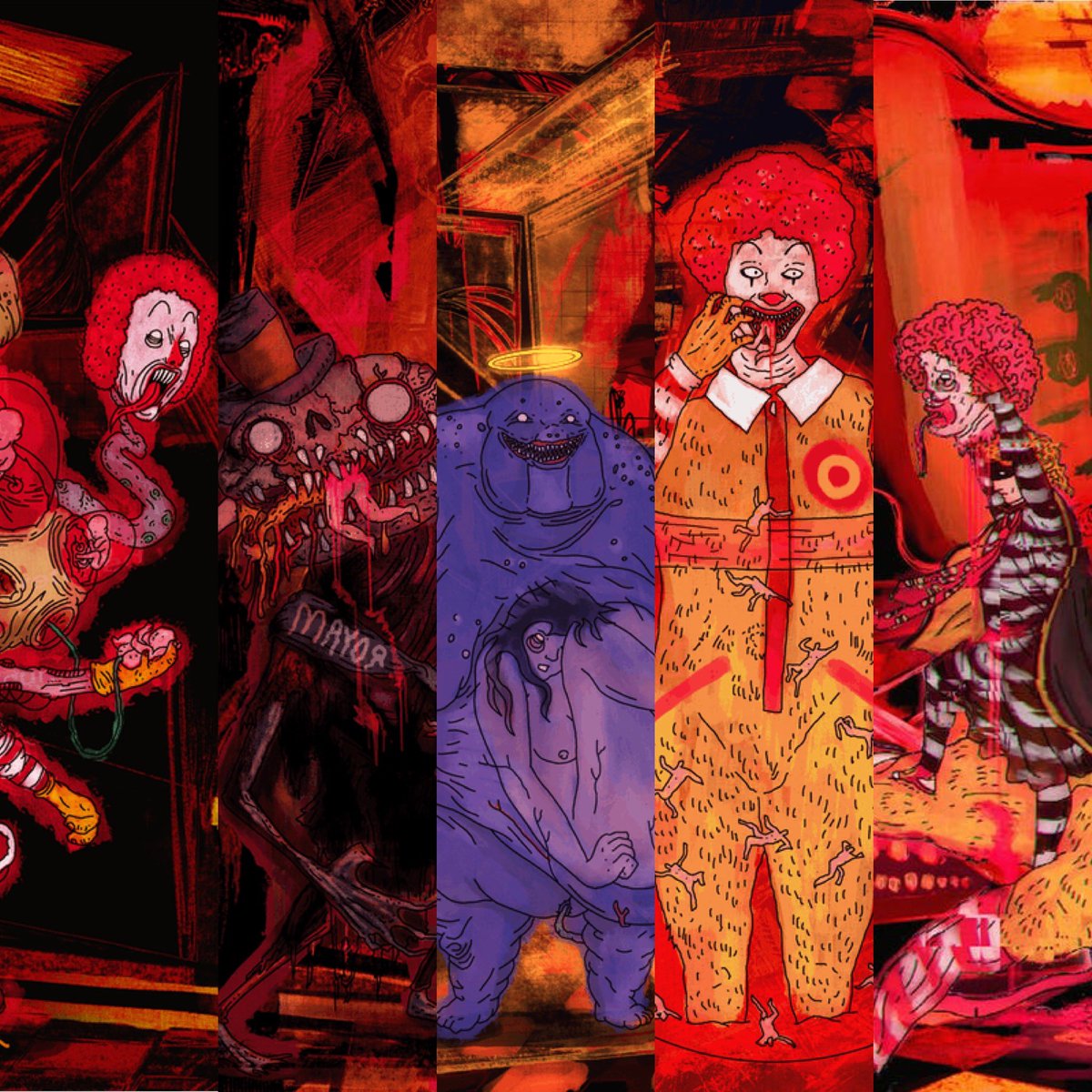 _concreteclouds's tweet photo. McShits… 

It’s been one hell of a journey into the very depths of hell and back…

They are all gone… EXCEPT… 

The finale… 

https://t.co/n8ZcRNLc4t

@ernestoasch and @_concreteclouds 

#trashmmunity #trashart #cryptoartanarchy #artists #blockchaincollabs https://t.co/YjlRqgmaLe
