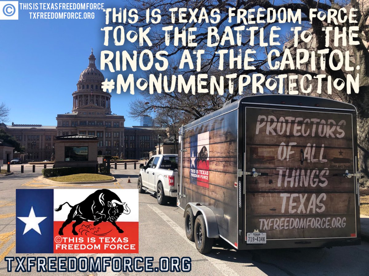 ThisIsTexasFF's tweet image. Yesterday we called out the rinos at the Capitol that blocked #MonumentProtection in the 87th Legislative Session. When 97.3% of TX conservatives vote for it, you better pass it or face the consequences. 

Join us in our fight to preserve #TexasHistory

txfreedomforce.org/titff-membersh…