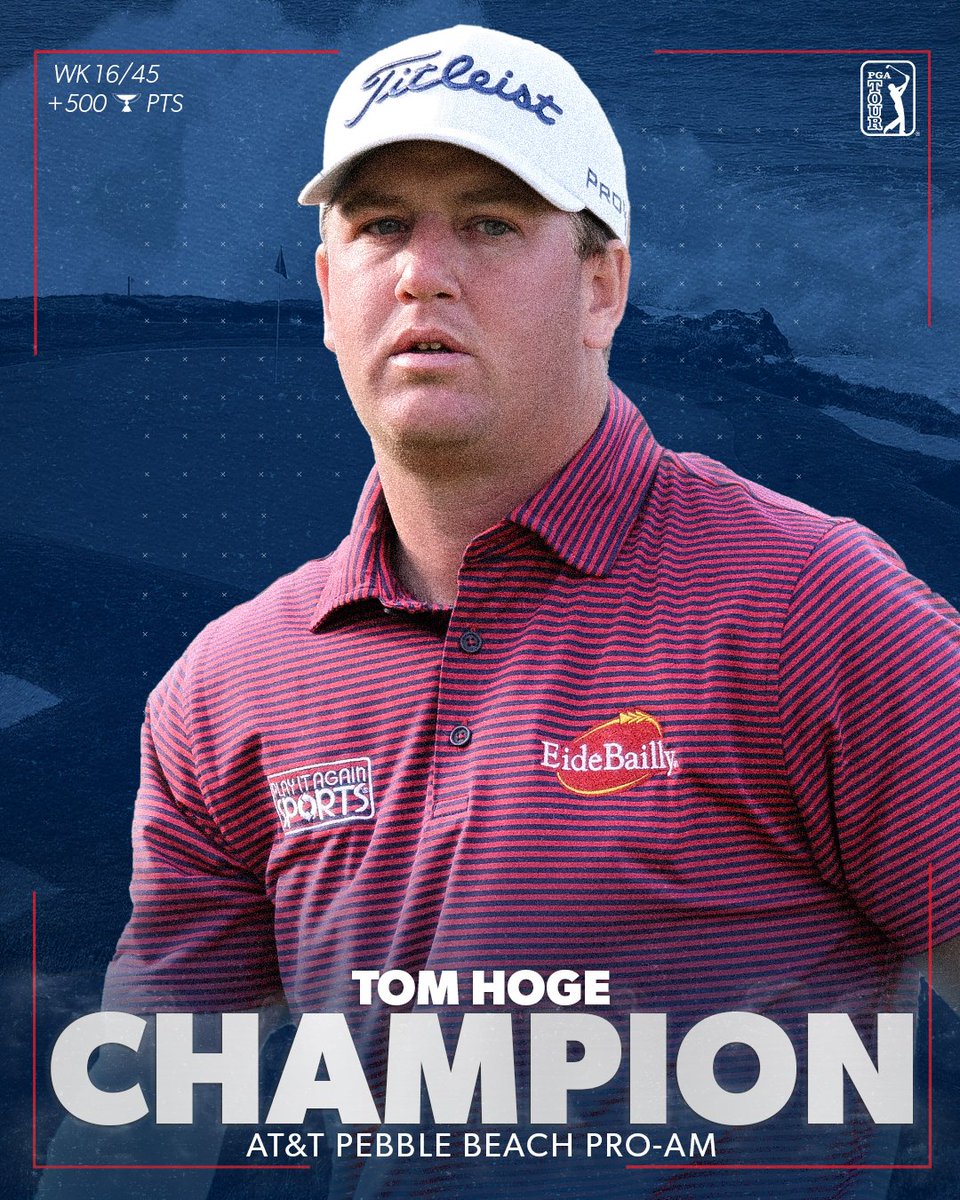Hoge time 🏆

<a href="/HogeGolf/">Tom Hoge</a> has won @ATTProAm for his first TOUR win.