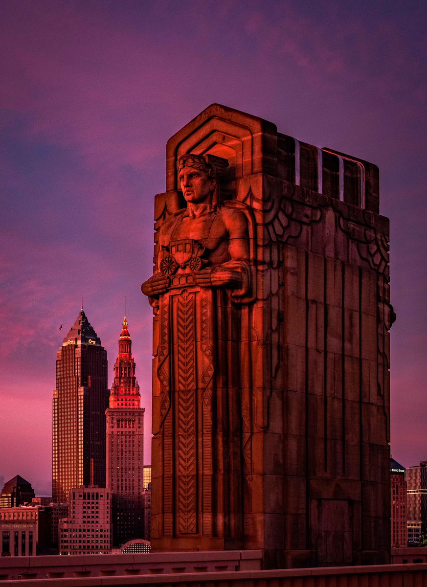 Sunday’s Sunset in Cleveland, OH