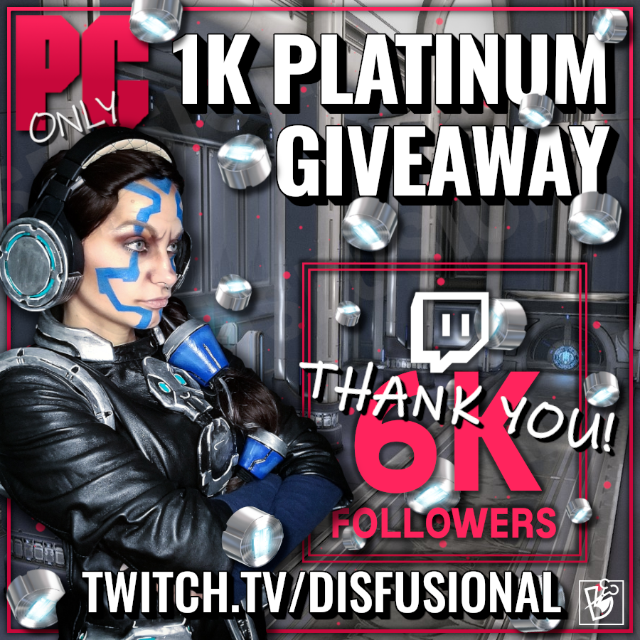 disfusional's tweet photo. [PC ONLY] Disfusional 1,000 Platinum #Giveaway

Huge THANK YOU to all the Tenno whom have dropped that follow for me over on Twitch. As a way to show my appreciation. I have 1,000 Platinum to give away. #Warframe

FOR BROTHER PARVOS - ENTER HERE: https://t.co/fXrzxGY5Tl https://t.co/bGycZLl4Sr