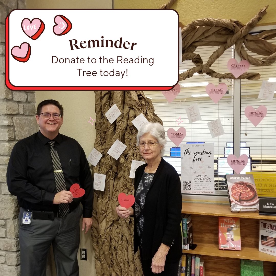 citruslibraries's tweet photo. Loving the library is a family affair around here! Last year Director Eric Head and his mom, retired Homosassa Librarian, kicked off the #ReadingTree! Want to get in on the Reading Tree action? You can do so online by making a donation at https://t.co/ROtw87JbfX https://t.co/MBwvdKdvHk