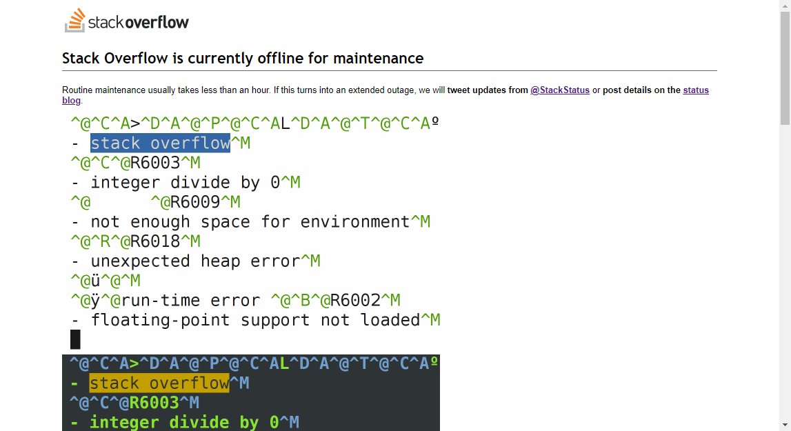 rsz4444's tweet photo. First time I see this ! 😀How do we debug Stackoverflow ? I will look, there is surely the solution on Stackoverflow. 

This helps to realize the importance of this platform. I wish you a quick recovery @StackStatus https://t.co/phfH3hmt9g