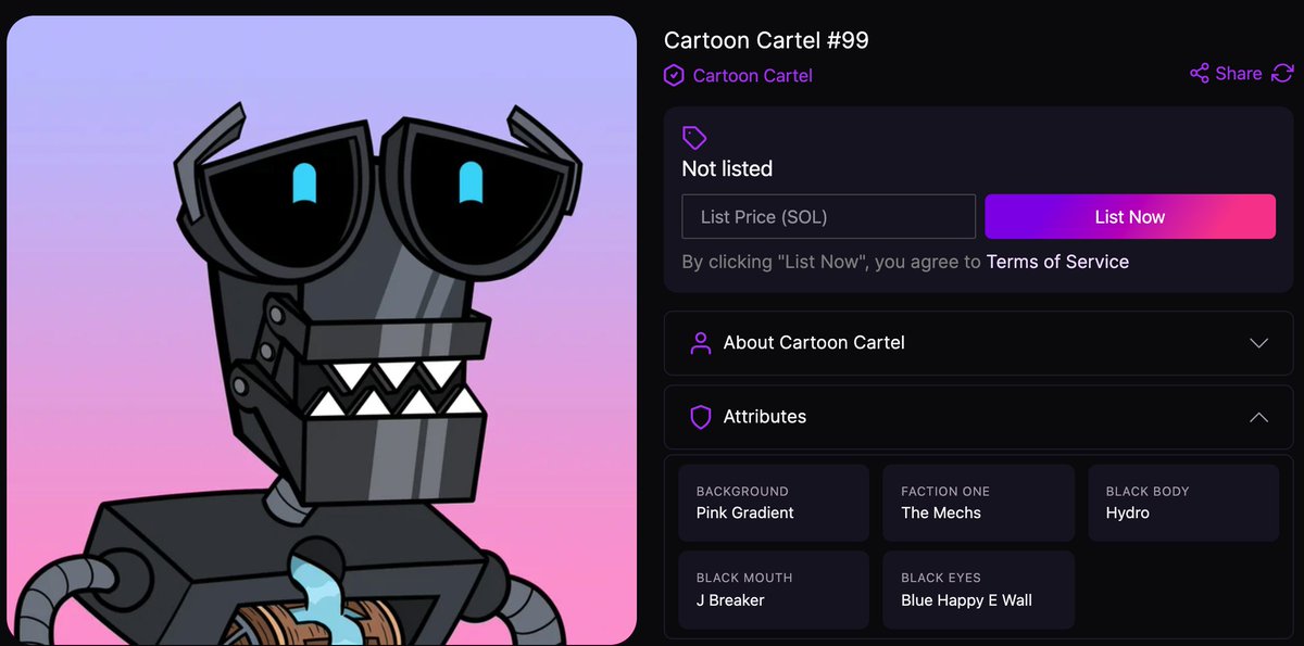 🎉GIVEAWAY🎉

You could win this Mech #99/9,999🔥 

How to enter:
1. ❤️+ RT
2. Follow <a href="/Cartoon_Cartel/">Cartoon Cartel ™</a> 
3. @ 3 friends &amp; drop your $SOL wallet address 

Good luck! 🔥 ⏰48 hrs

#NFTGiveaway #SolanaGiveaway #FreeNFT #SolanaAirdrops #SOLgiveaway #Solana #SOLgiveaway