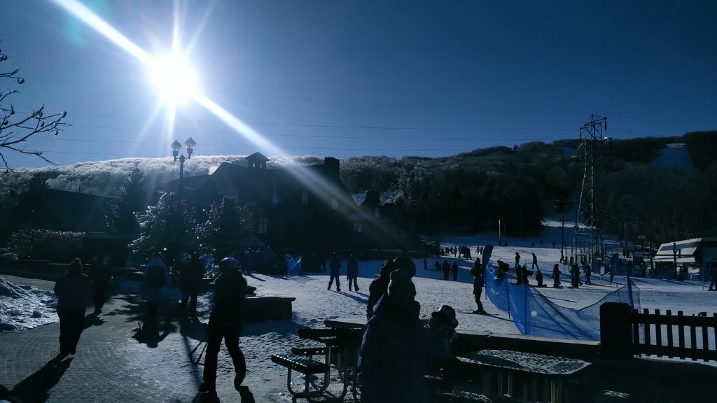 #mountiancreek ski resort in NJ had dope views today!