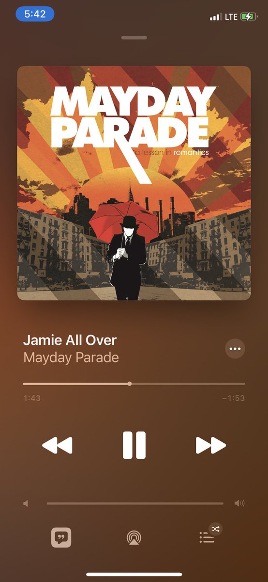 brirbru's tweet photo. This has been my favorite song for over 10 years. @maydayparade, I think it’s time for a 10 minute version of this. https://t.co/qTPZjx3Zk0