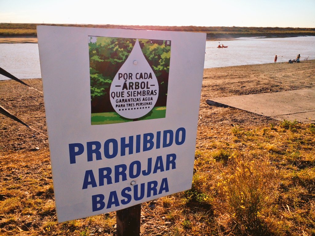 aleseputrelew's tweet photo. La desembocadura del #RioChubut. 

🌳Vecinxs plantaron arbolitos para forestar la zona.

📌#ElElsa https://t.co/Wuar1C6Y9D