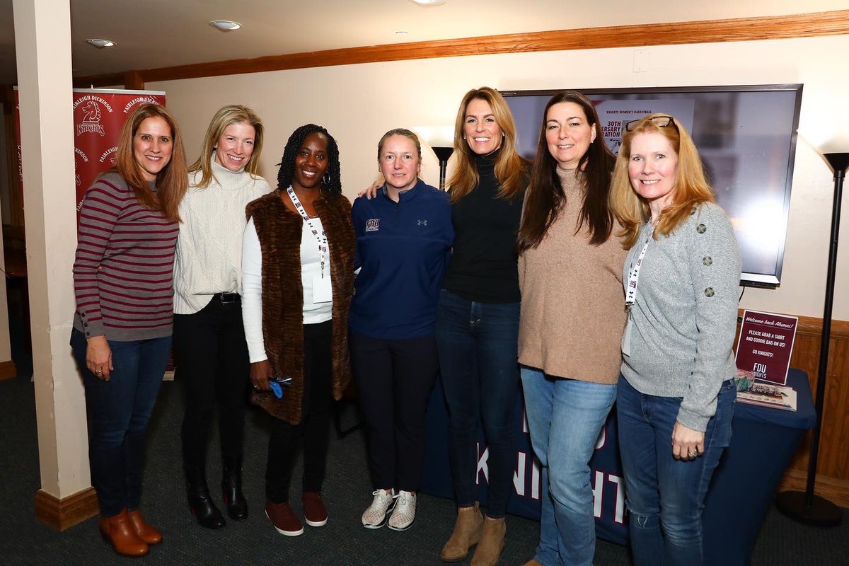 FDUKnightsWBB's tweet photo. Huge shout out to our alums for coming yesterday and encouraging our team! We look forward to seeing you at more games! 
#KnightAttack https://t.co/gwjNEQNNmQ