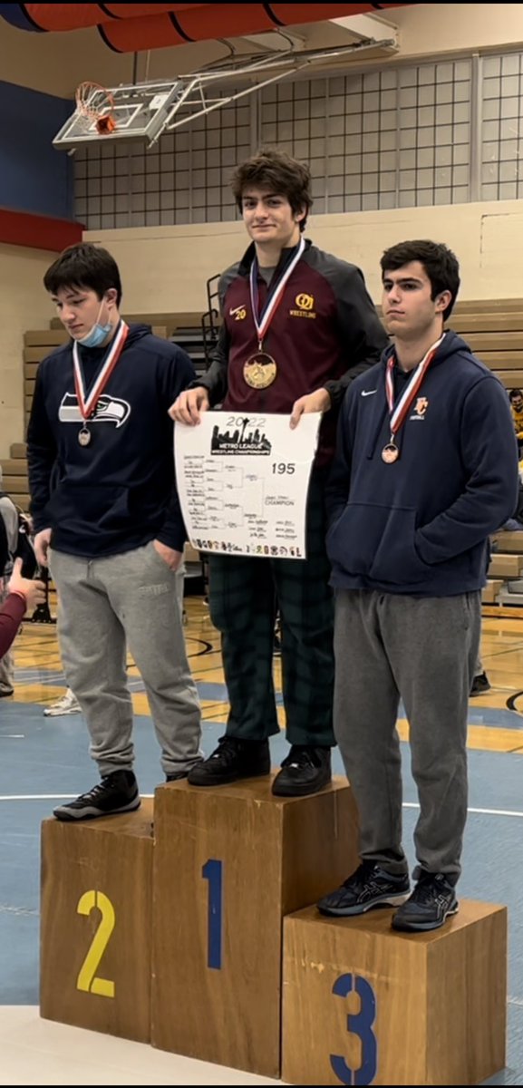 kotsakis's tweet photo. Congratulations to 195 lb Metro Conference Wrestling Champion - Georgios Kotsakis!
@gkotsakis47 https://t.co/ZjPZiJrZrf