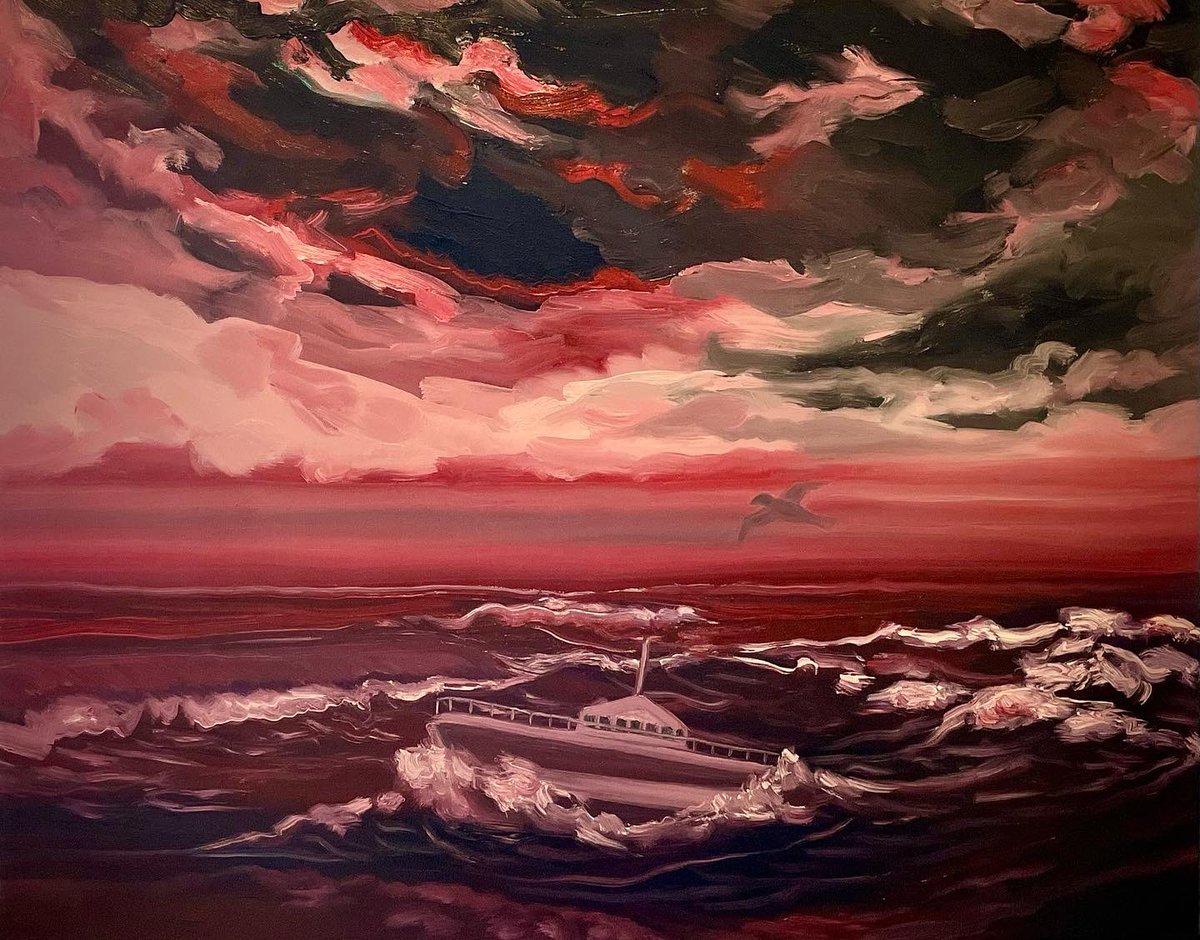 shannoncastor10's tweet photo. I wrote a short story about sailors, seagulls, and shapeshifting. Here is a painting I created from it.
#painting #oilpainting #illustration #shortstory #writing #fiction #lookingforagent https://t.co/c3uwvnEQt4