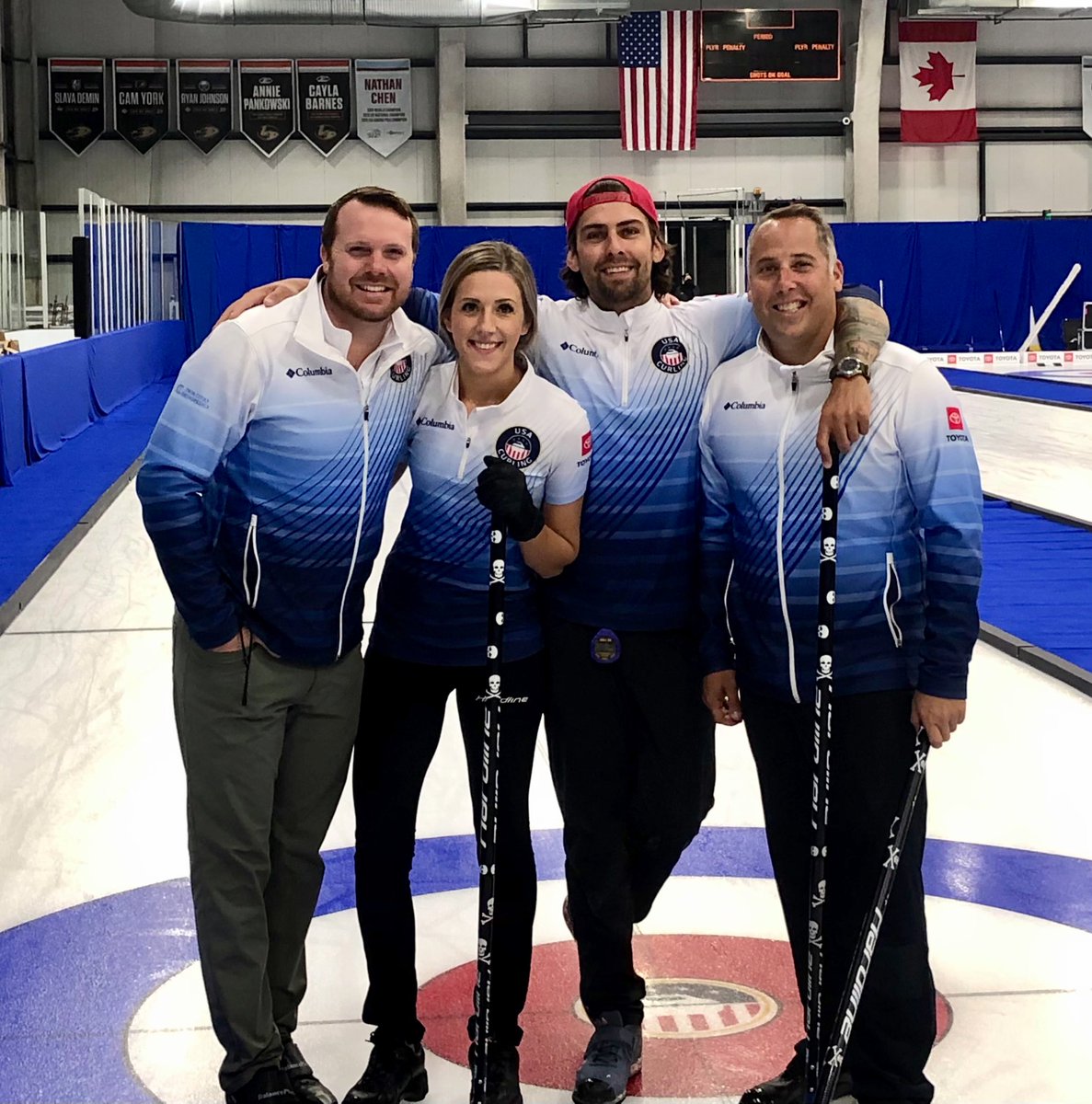 What a journey. We are hitting the ice for our last Mixed Doubles game. I couldn’t be more proud of <a href="/chrisplys/">christopher plys</a> &amp; @vrpersinger. They have been fantastic representatives of <a href="/TeamUSA/">Team USA</a> on &amp; off the ice! 

Let’s hear you cheering at home

LETS GO USA! 🇺🇸 

#Curling #TeamUSA #Olympics