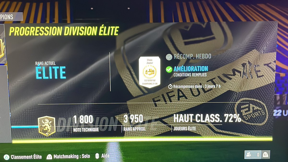 YZ_219's tweet photo. On est repartit pour une nouvelle saison en Élite rejoins nous sur le stream pour soutenir! 😉 #FUT22 #twitchfr #RIVALS https://t.co/8HPdDqGAuO