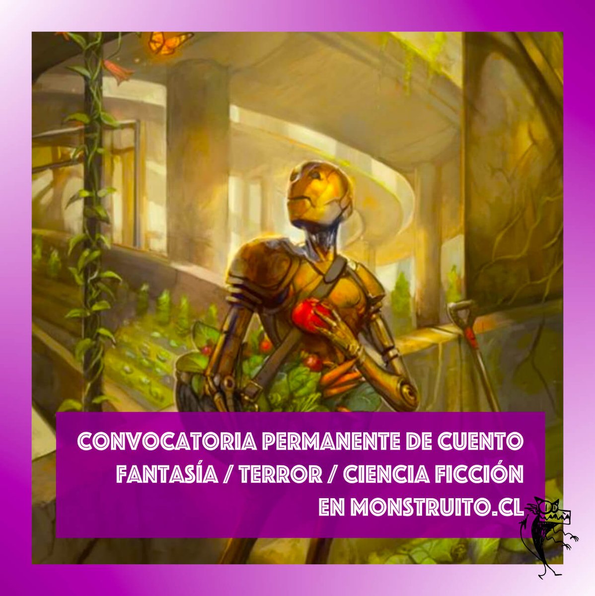 #convocatoria #cuento #steampunk y más, revisa las bases en monstruito.cl