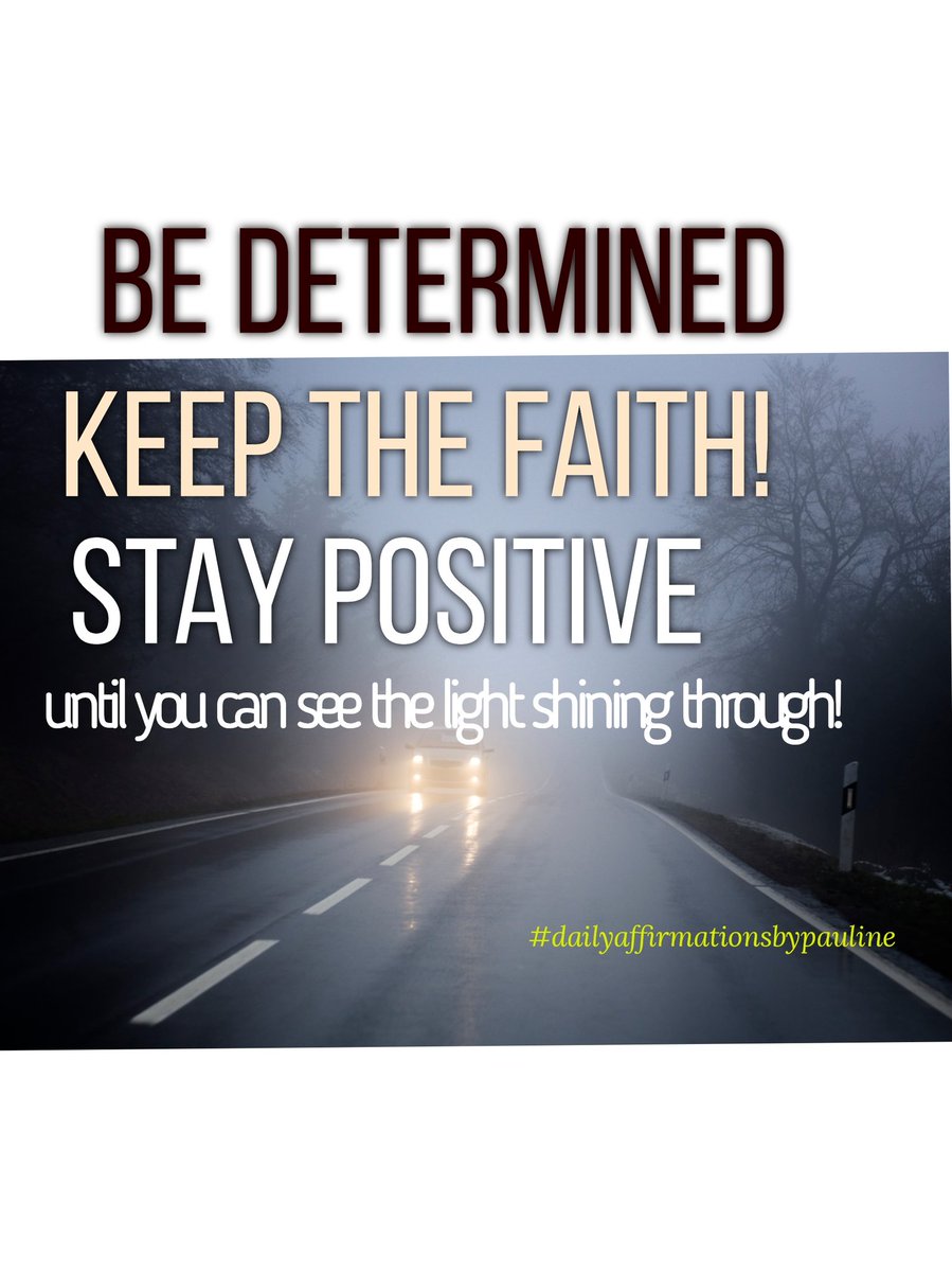 McCartneyGirl2's tweet image. SUNDAY THOUGHTS...
During the times when you feel lost, alone and ready to give up! Pray, and say your positive affirmations until the fog clears.
#dailyaffirmationsbypauline #goalsfor2022 #light #faith #determination #determinationtosucceed #believeinyourself #believeinyou