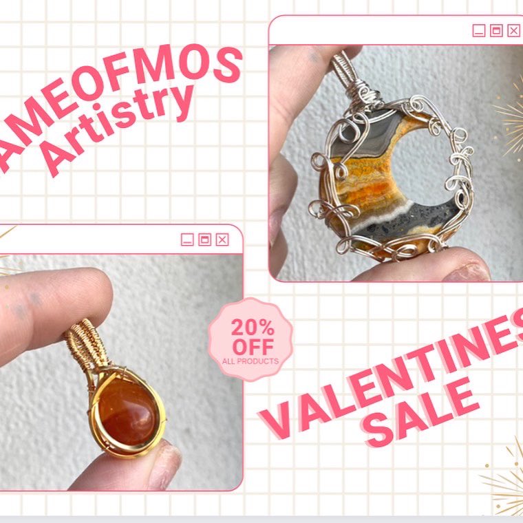 gameofmos's tweet photo. Hey y’all! My landlord gave me ✨a month✨ to move out sooooo….

I’m running a sale!! 20% off of everything! Earrings as low as $12 per pair and almost all pendants under $40! Free shipping for orders $35+

Check it out at https://t.co/gh9sPg3mrT 

Thank you in advance 🥺💕 https://t.co/81B2gFeZ6i