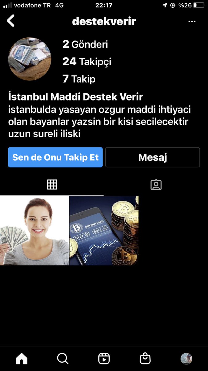 İyi akşamlar beni az çok tanıyorsunuz ben namusumla geçirebilmek için takı satıyorum ama maalesef böyle hadsiz kendini insan sanan şe……ler dm den yazarak utanmadan ahlaksız teklifte bulunabiliyor şimdi ben kendisini ifşa ediyorum ki başkalarına yazmaması gerektiğini anlasın