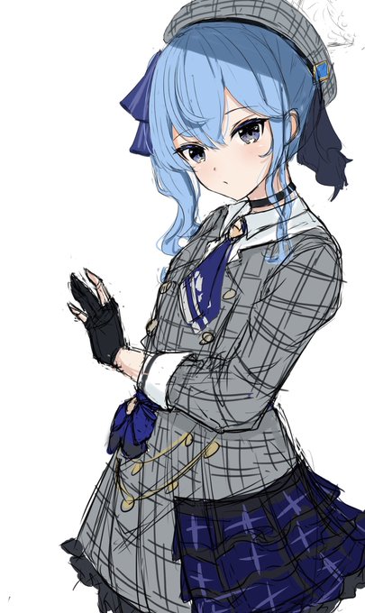 すいちゃん描いてます 