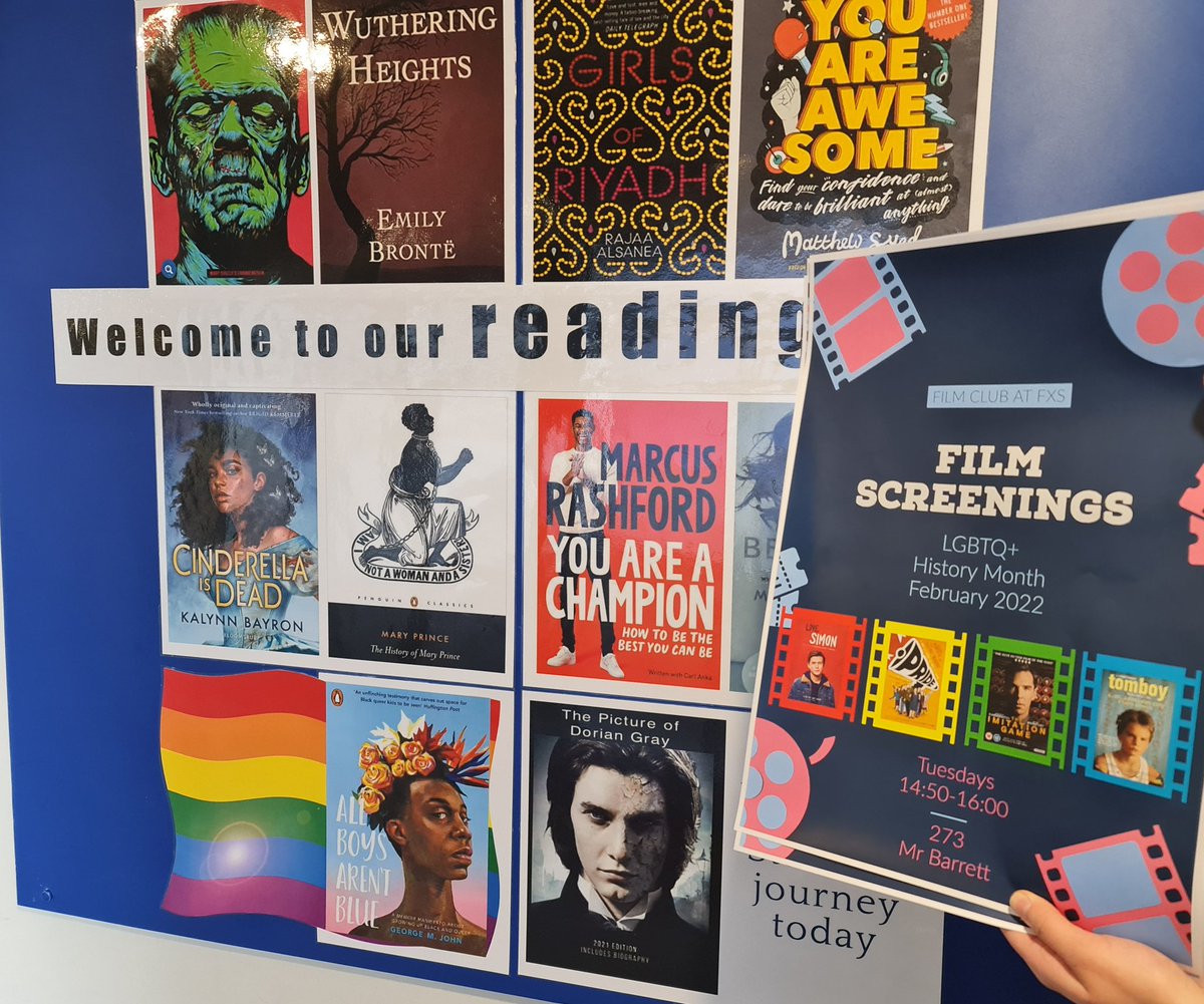 darrenmeitiner's tweet photo. It's #LGBTHM22 and we have awesome films being screened every week at film club. Awesome things planned this month to empower students with knowledge. https://t.co/87TuJZcXYB