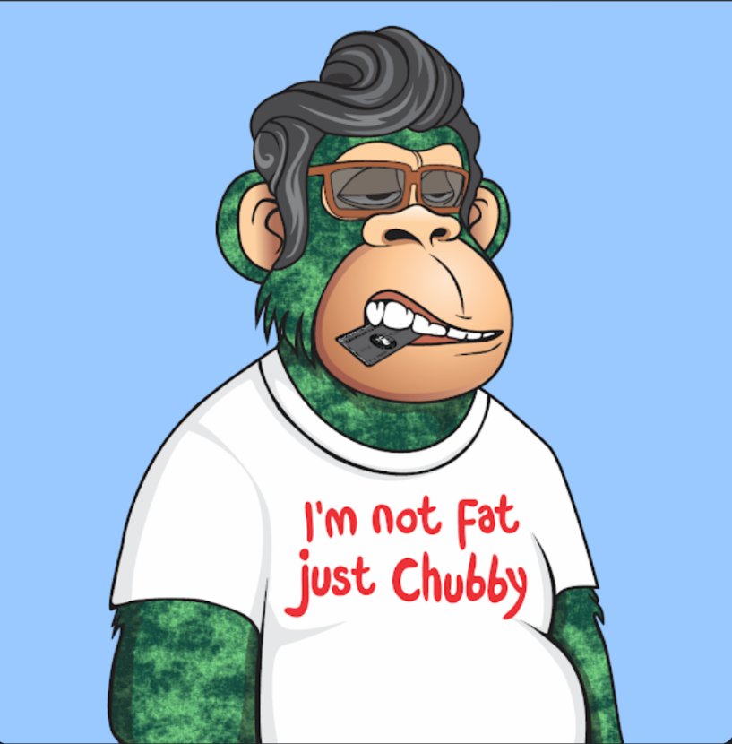 eckertk56's tweet photo. @verge Bored ape is awesome! Chubby board apes is more my speed 🤣 https://t.co/du2rKQUSVa