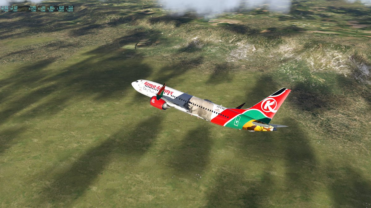CharlieKiloMike's tweet image. B38M Magical Kenya livery