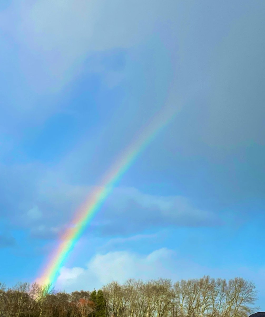 The rainbow over this afternoon’s football matches at the Glebe. Well done again Titans on your well deserved win 💜🌈