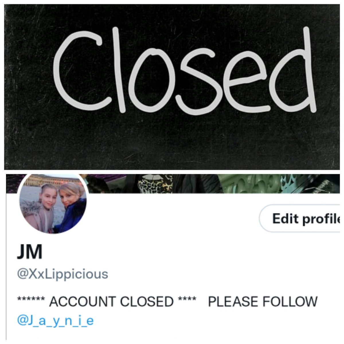 This account is now closed. Please follow my new account <a href="/J_a_y_n_i_e/">Jayne with a Y</a>

Thank you