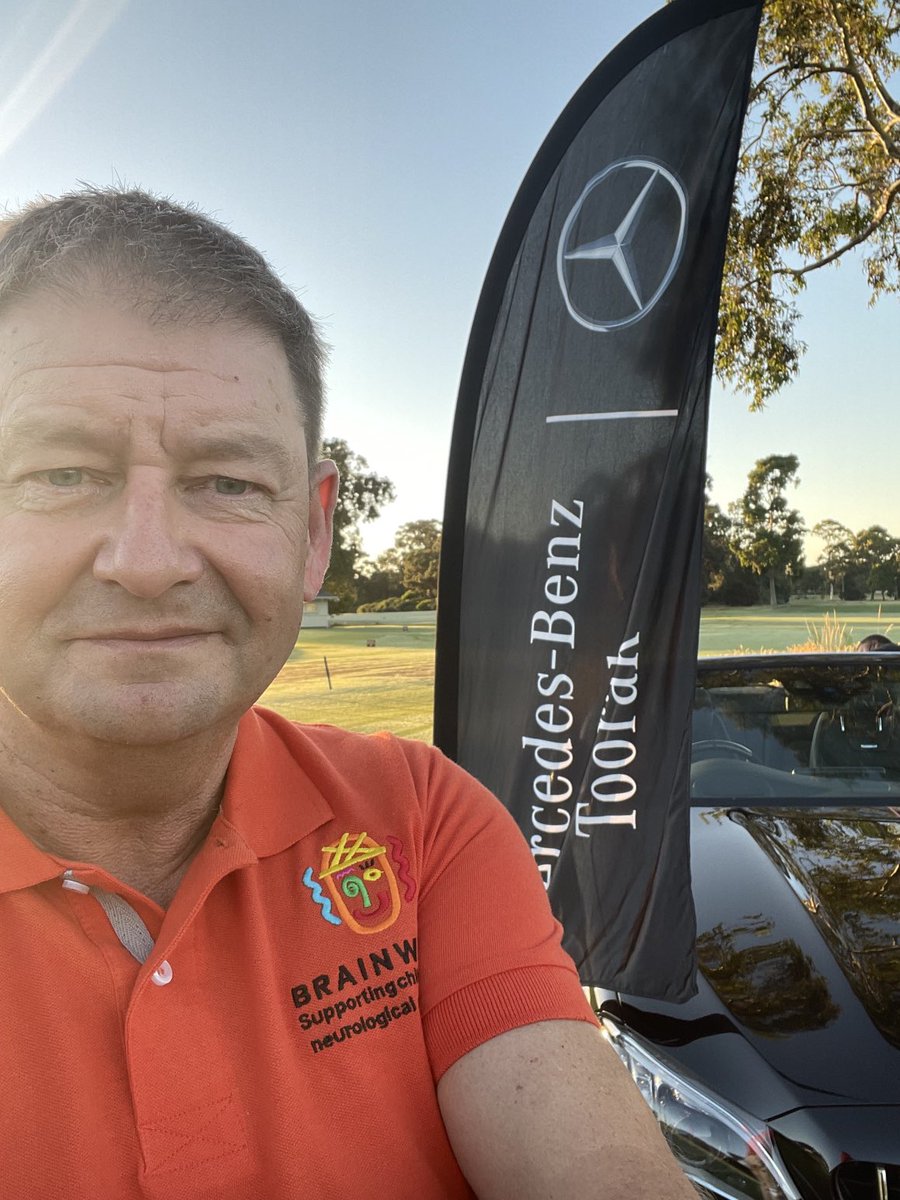 Excited to be at ⁦<a href="/MercedesBenz/">Mercedes-Benz</a>⁩ Toorak golf day supporting ⁦<a href="/brainwaveaus/">Brainwave Australia</a>⁩