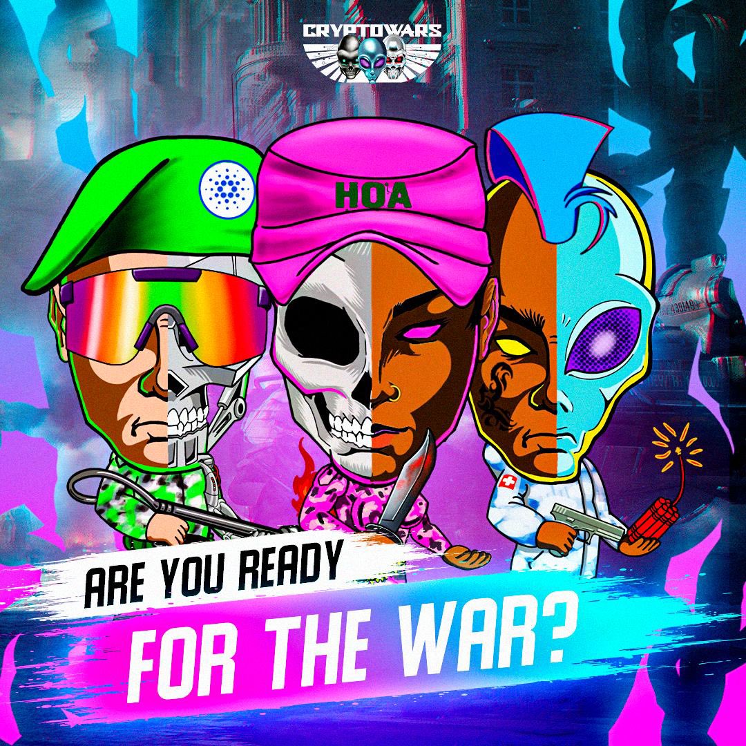 CryptoWarsNFT's tweet photo. 🚨RECRUITMENT RAID #5🚨

@TheCreatorNFT has resumed time! The final Genesis Spies will now hit the battlefield February 12th‼️

WHY SPIES!?🤔
✅ FREE MINT OF A SIDEKICK CHARACTER 
✅ GAME TRAITS BETWEEN 80-120 (all other 0-80)

WHO DO YOU FIGHT FOR!?⚔️
#NFT #NFTCommunity https://t.co/mcDQN2qt2E