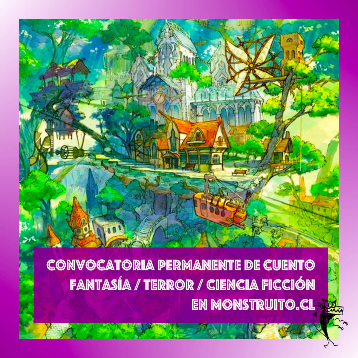#convocatoria #cuento de #cienciaficcion  #hopepunk y más, revisa las bases en monstruito.cl