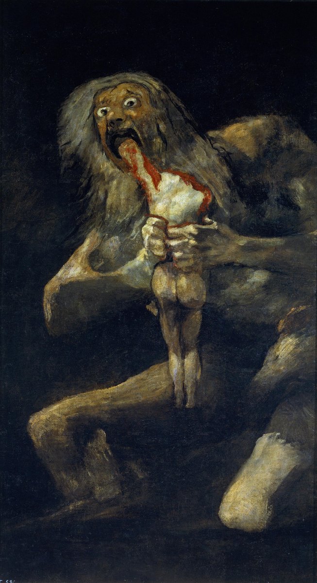 RT @artistgoya: Saturn Devouring His Son, 1823 #goya #romanticism https://t.co/DwMRr4nKYE