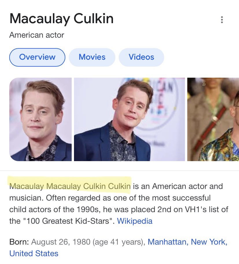 My new favourite genre of celebrity are the ones with hilarious nonsensical middle names