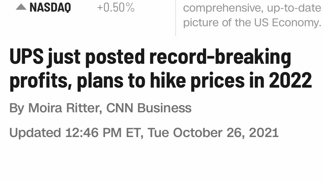 It's not inflation. It's corporate greed.