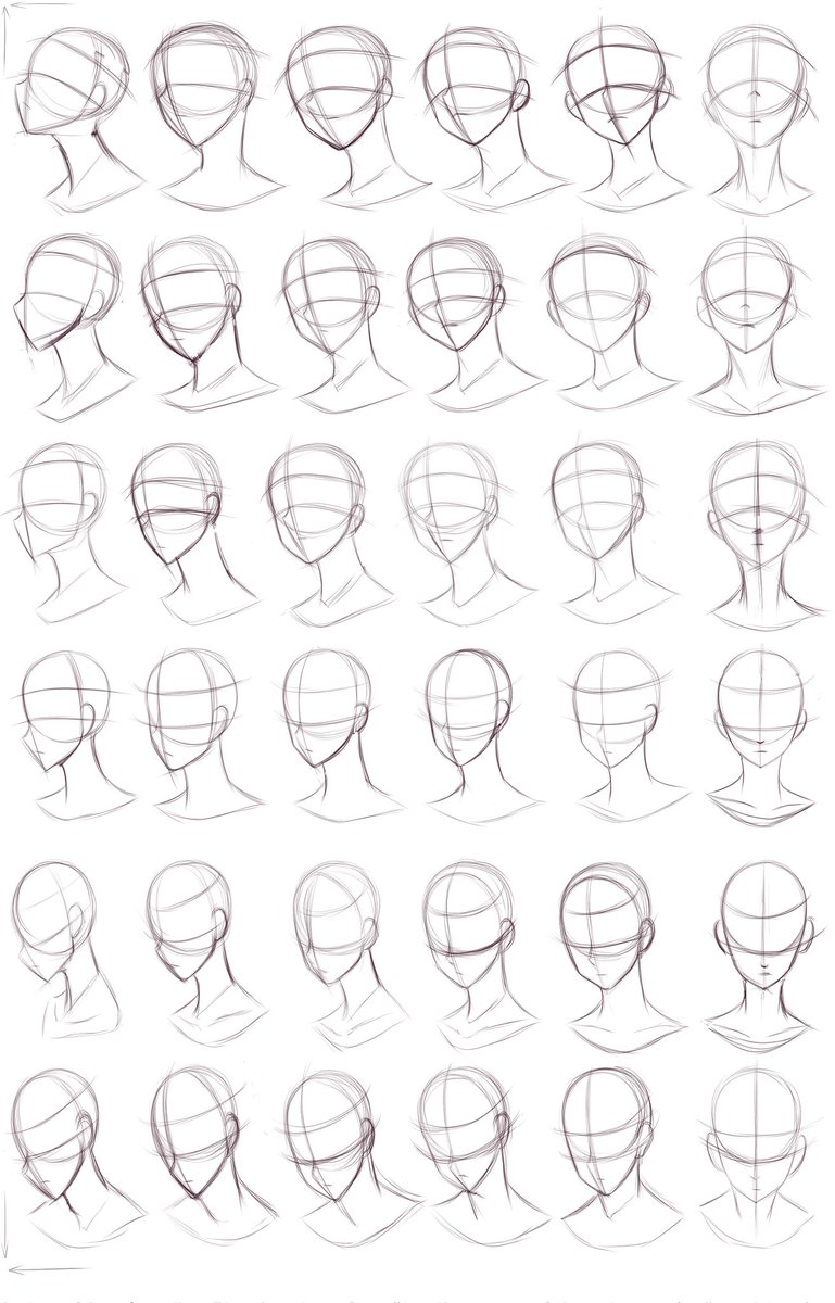 neko_maniax's tweet photo. I scrapped the ones I was working on yesterday and decided to start from scratch. They're rough, basic, and in need of adjustmens... But my hand hurts so I need a break lol.
#anatomy #artstudy #headangles #headhsots #wip #sketch #clipstudiopaint #digitalart #myart #roughsketch https://t.co/mHUf9RVGwQ