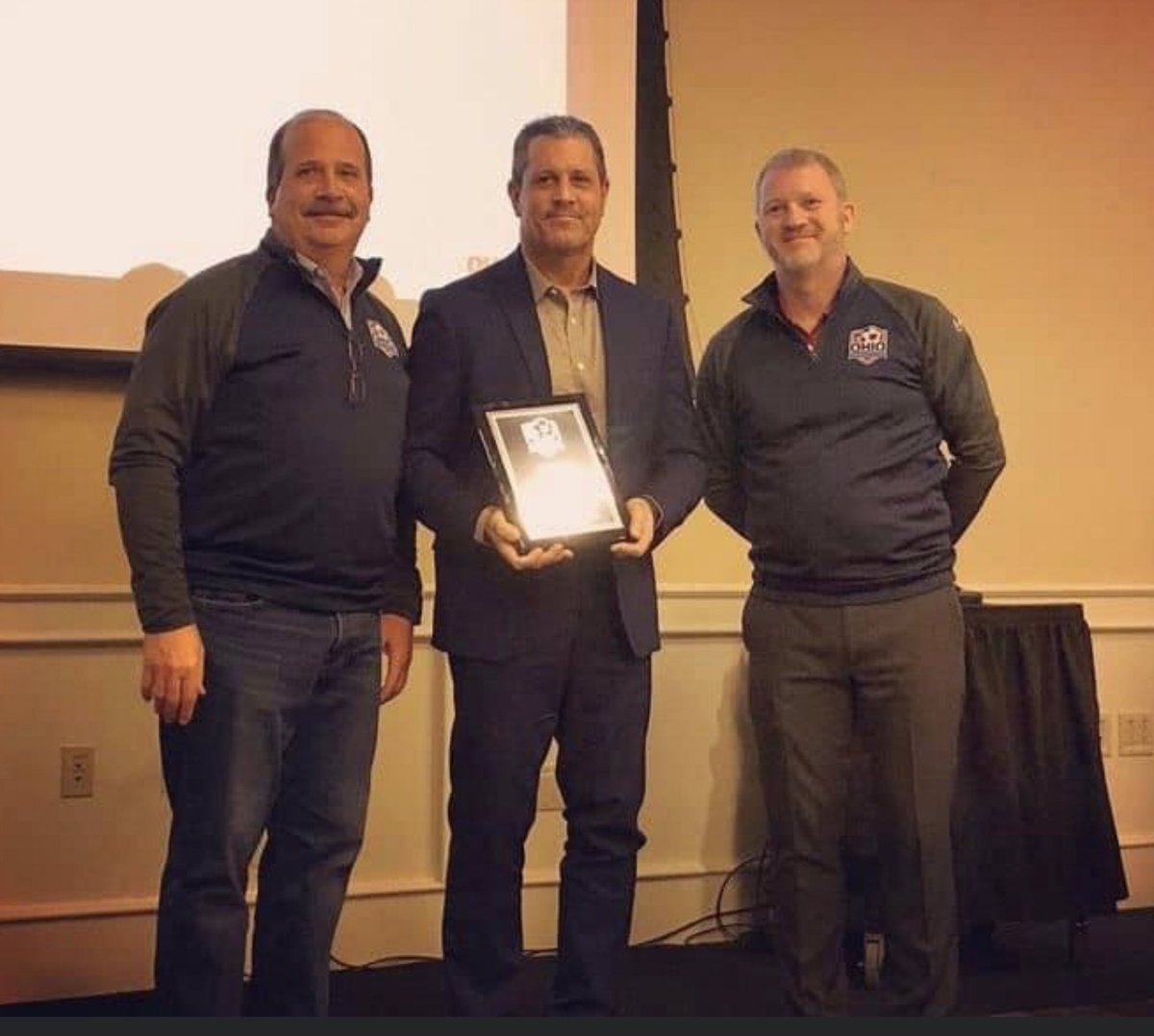 AS3soccer's tweet photo. Congrats to GA U19 head coach Dave Sidloski for being named Ohio Soccer Association Girls competitive coach of the year today in Columbus! #weplayfor3 https://t.co/42gTqCLfDZ