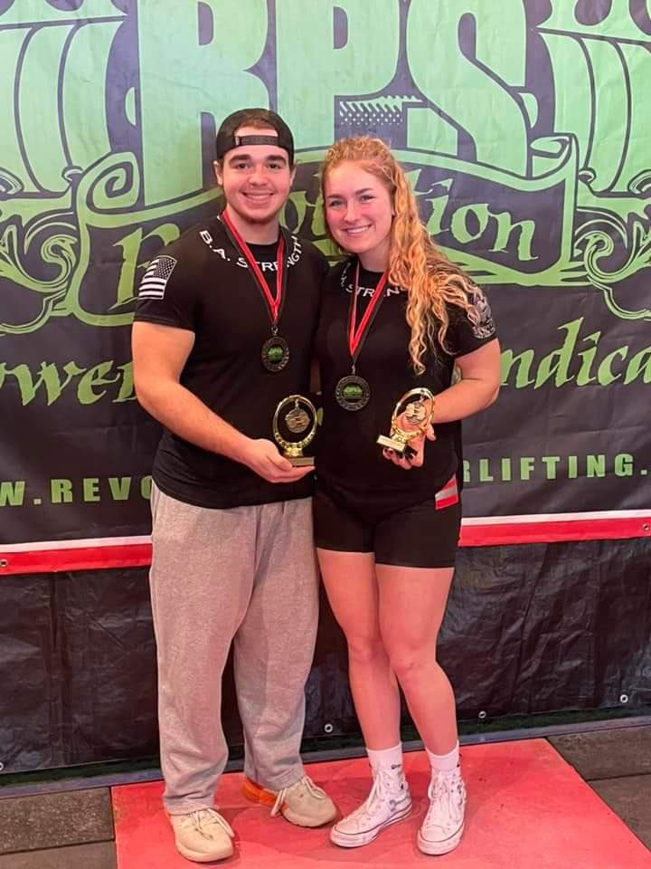 dchswarriors's tweet image. Congrats to Warriors Alex Woodard &amp;amp; Jada Lane who competed in the Mpower Ohio Powerlifting Comp. Both won age/weight class, Alex w/an overall 1133 lbs. &amp;amp; Jada w/738.6 lbs.  Jada now holds the Ohio RPS state record for her weight class for bench at 192.9 lbs. #WarriorPride
